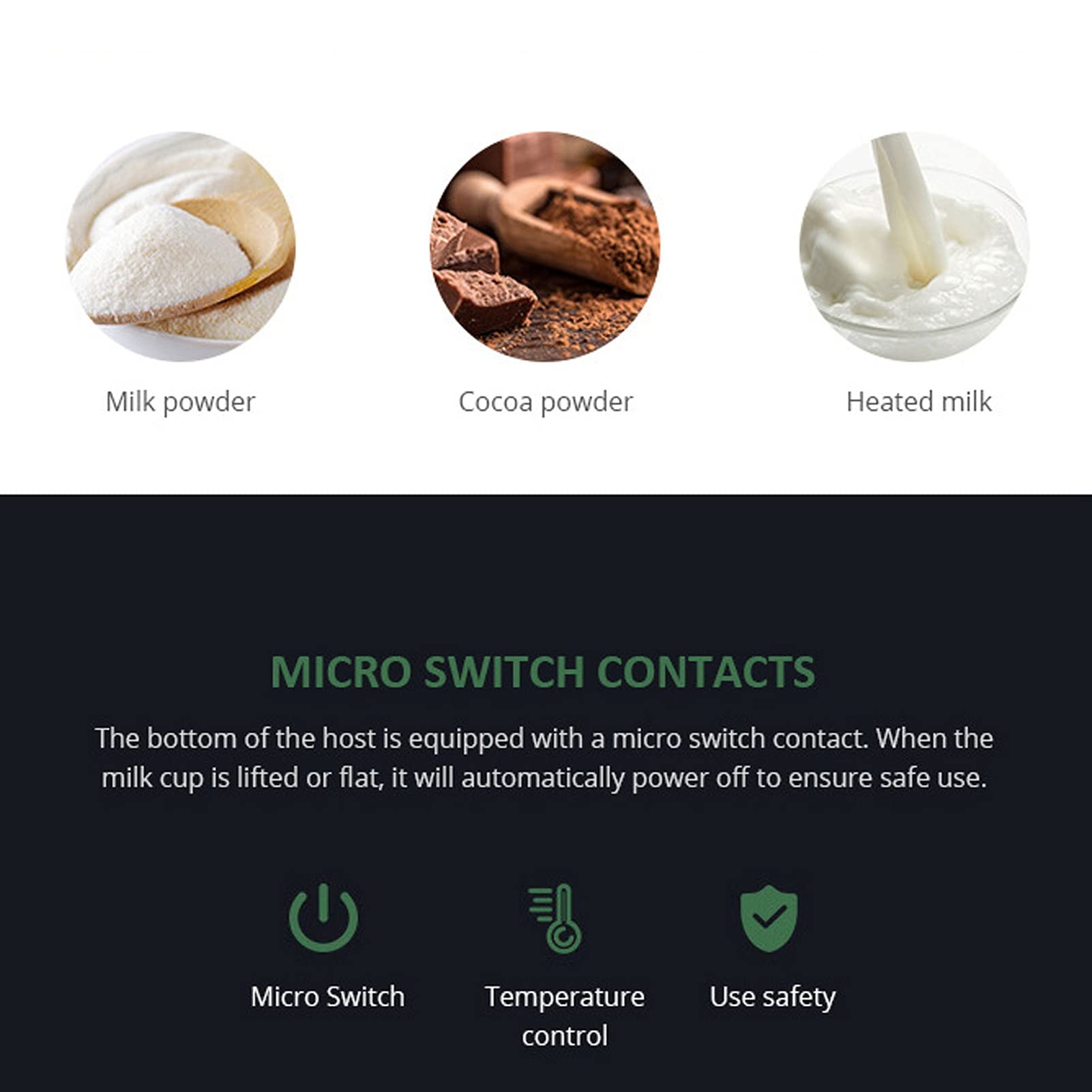 Elektryczny Podgrzewany Szklany Spieniacz do Mleka Automatyczny Ekspres do Gorącej Zimnej Pianki do Kawy Latte, Mieszadło z lewitacją magnetyczną, Odpowiednie do Użytku w Kuchni Domowej