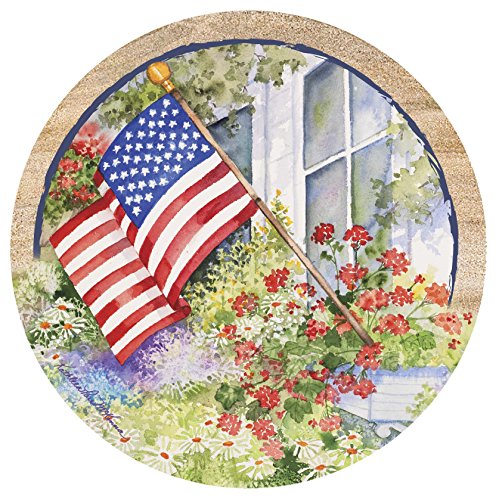 Get Cheap Price Thirstystone Drink Coaster Set, American Flag