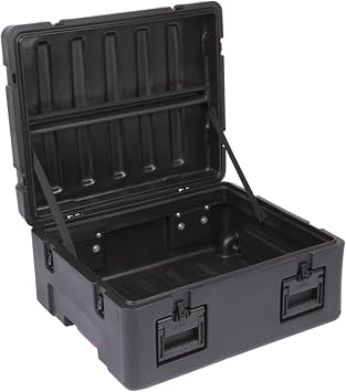 SKB Cases 3R2621-10B-EW R-Series 2621-10 Waterproof Utility Case with Wheels, LLDPE Polyethylene Impact Resistant, Pressure Relief/Breather Valves, Stainless Steel Latches and Hinges