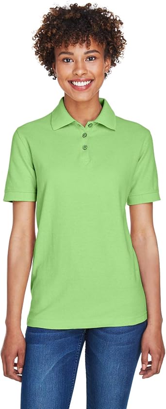 UltraClub Ladies Whisper Pique Polo XS APPLE
