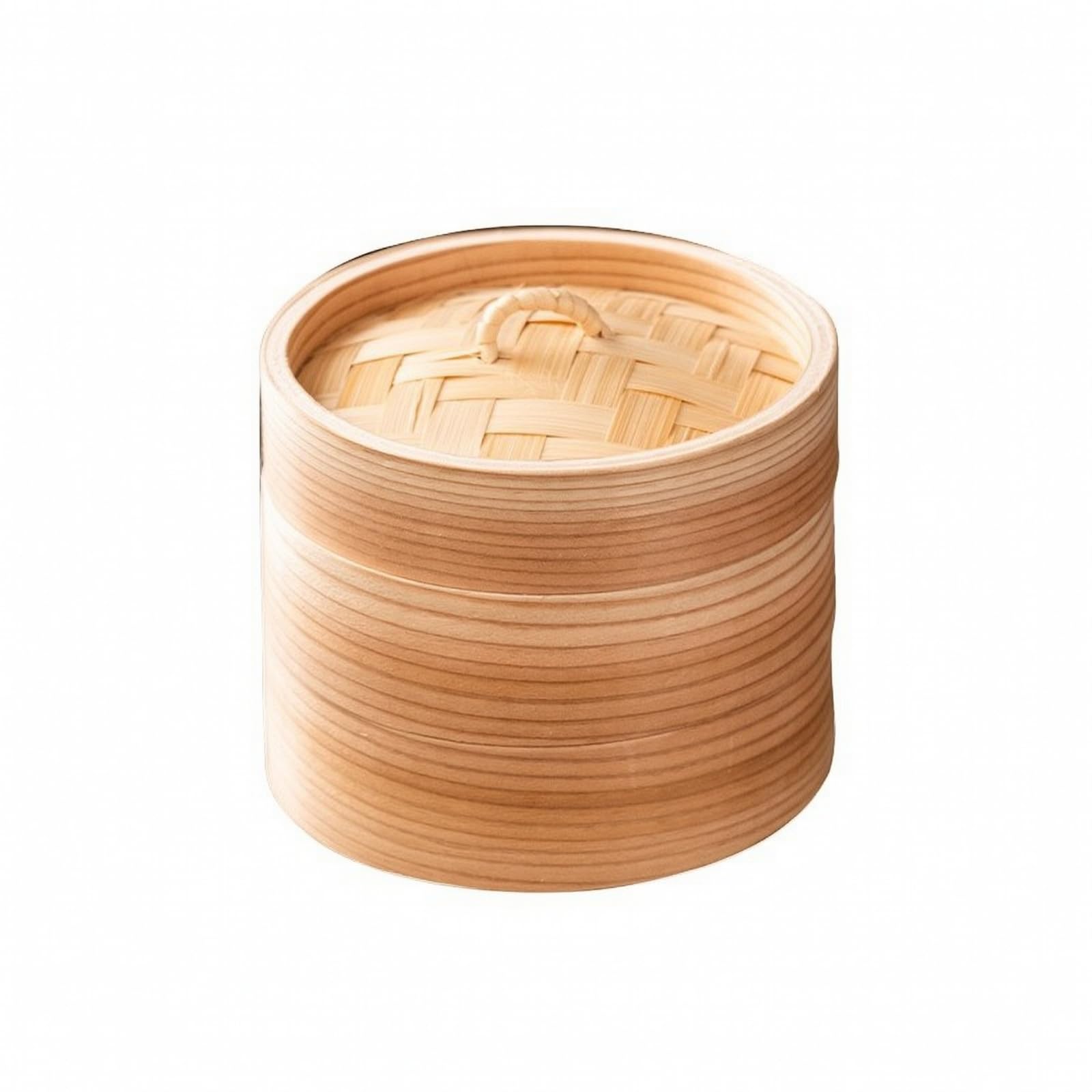 Vaporera Cilíndrica Transpirable Vaporera con Tapa Segura para Cocina Casera, Reuran