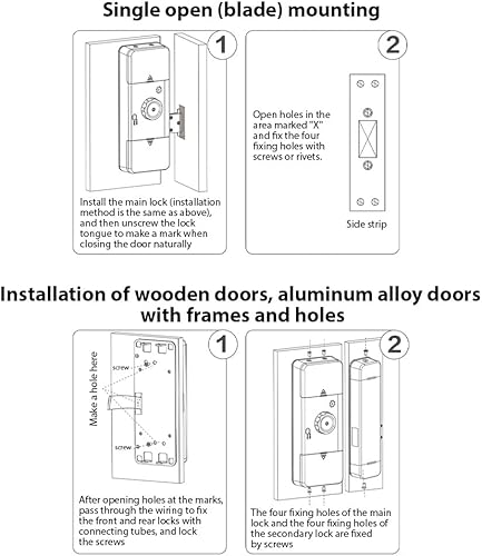 Miniatura 7 de Cerradura inteligente Cerradura de puerta de vidrio WiFi Desbloqueo remoto TY APP Huella digital Contraseña Tarjeta IC Métodos de desbloqueo de