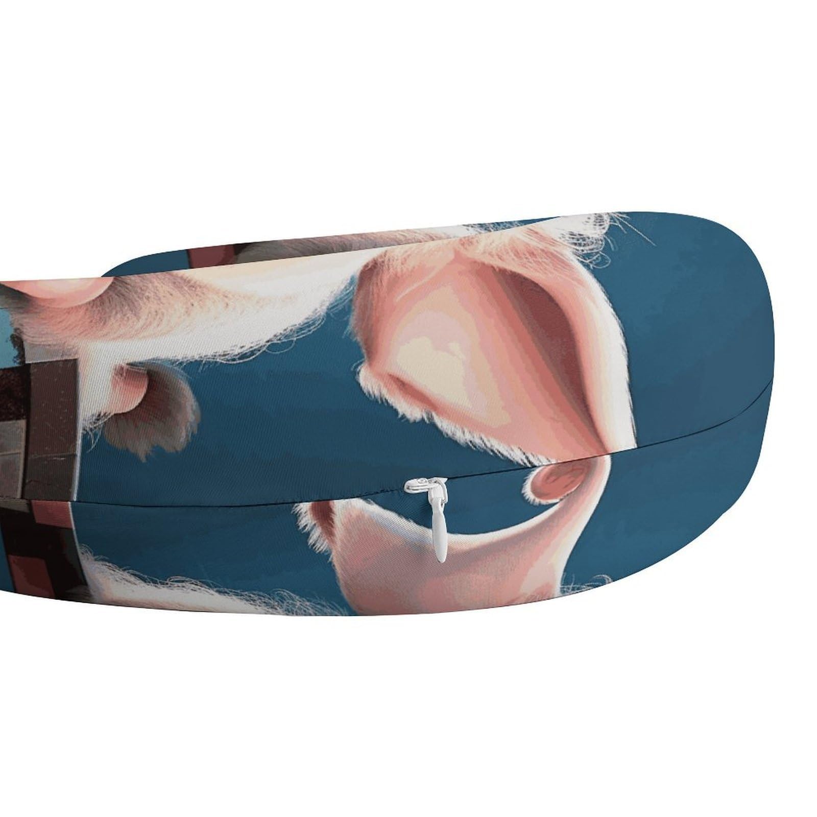 Sonriente (22) almohadas en forma de U, núcleo de almohada de espuma viscoelástica, cojín, proporciona apoyo para el cuello, almohada de viaje, adecuada para aviones, coches, hogares y