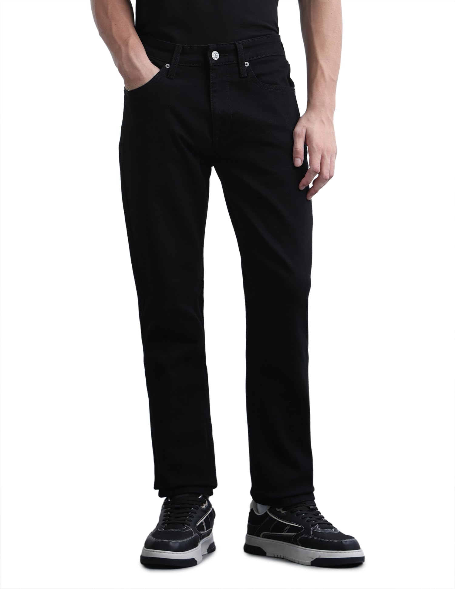 flying machine Men's Slim Straight Fit Jeans| Solid | Mid Rise | Stretchable | Jeans for Man-picture-29