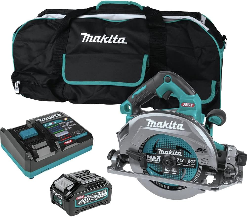 MAKITA 40V MAX XGT BRUSHLESS Cordless 7-1/4 in. Circular Saw KIT with Guide Rail COMPATIBL