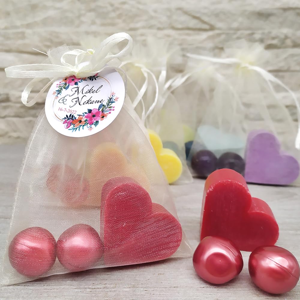 Pack regalo 12 Perlas de baño aromatizada aceite de soja hidratante aroma varios