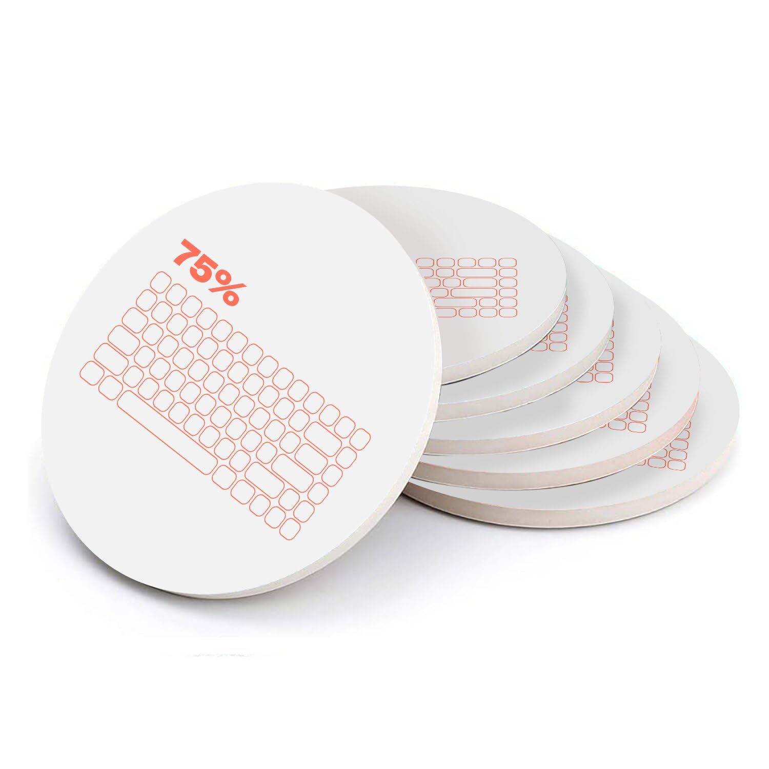 Sous verre ronds en céramique MKB 75 pour embellir votre bureau de télétravail