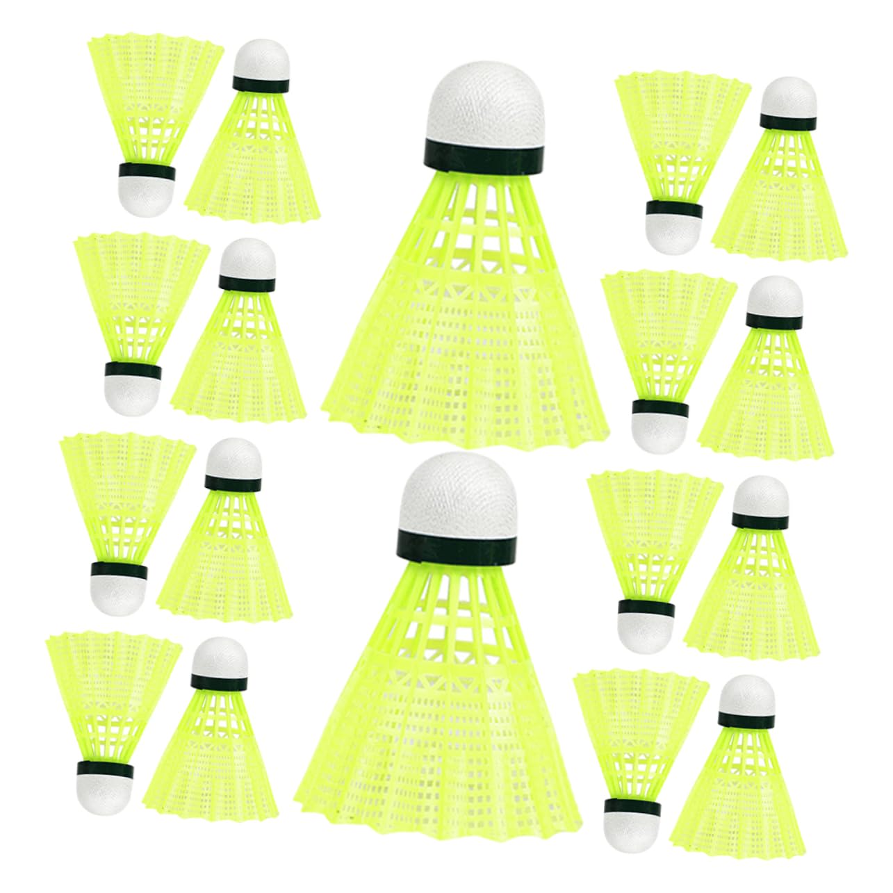 Gogogmee Training Badminton Balls 24 Pack High Speed Shuttlecocks Plastic Badminton Birds for Play