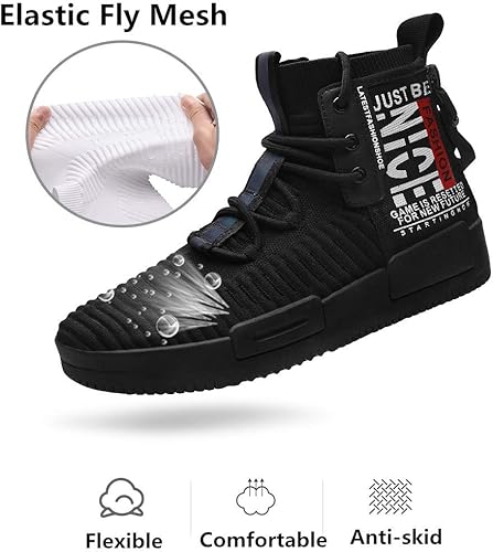 Miniatura 4 de Zapatos deportivos de moda de caña alta para hombre, zapatos casuales para caminar para hombre