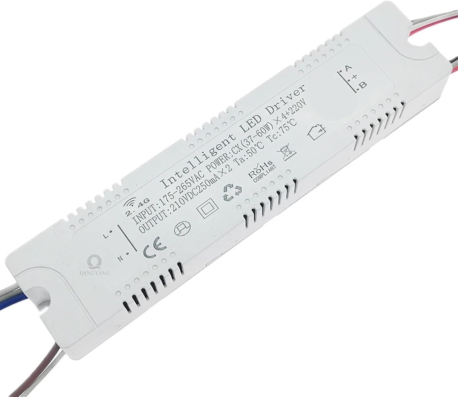 CBBYNT 1pcs 2.4G LED Driver Module 37-60W x 4+220V Color Dimming and ...
