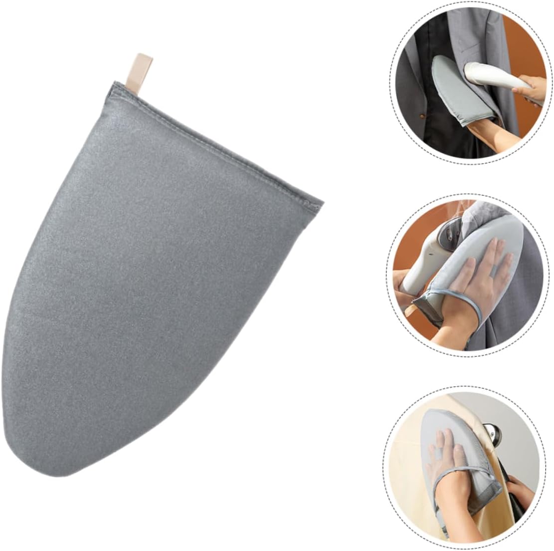 Unomor Mini Ironing Board Handheld Steamer Glove Portable Ironing Accessory with Finger for Effortless Travel-Friendly Design Reusable Steam Gloves