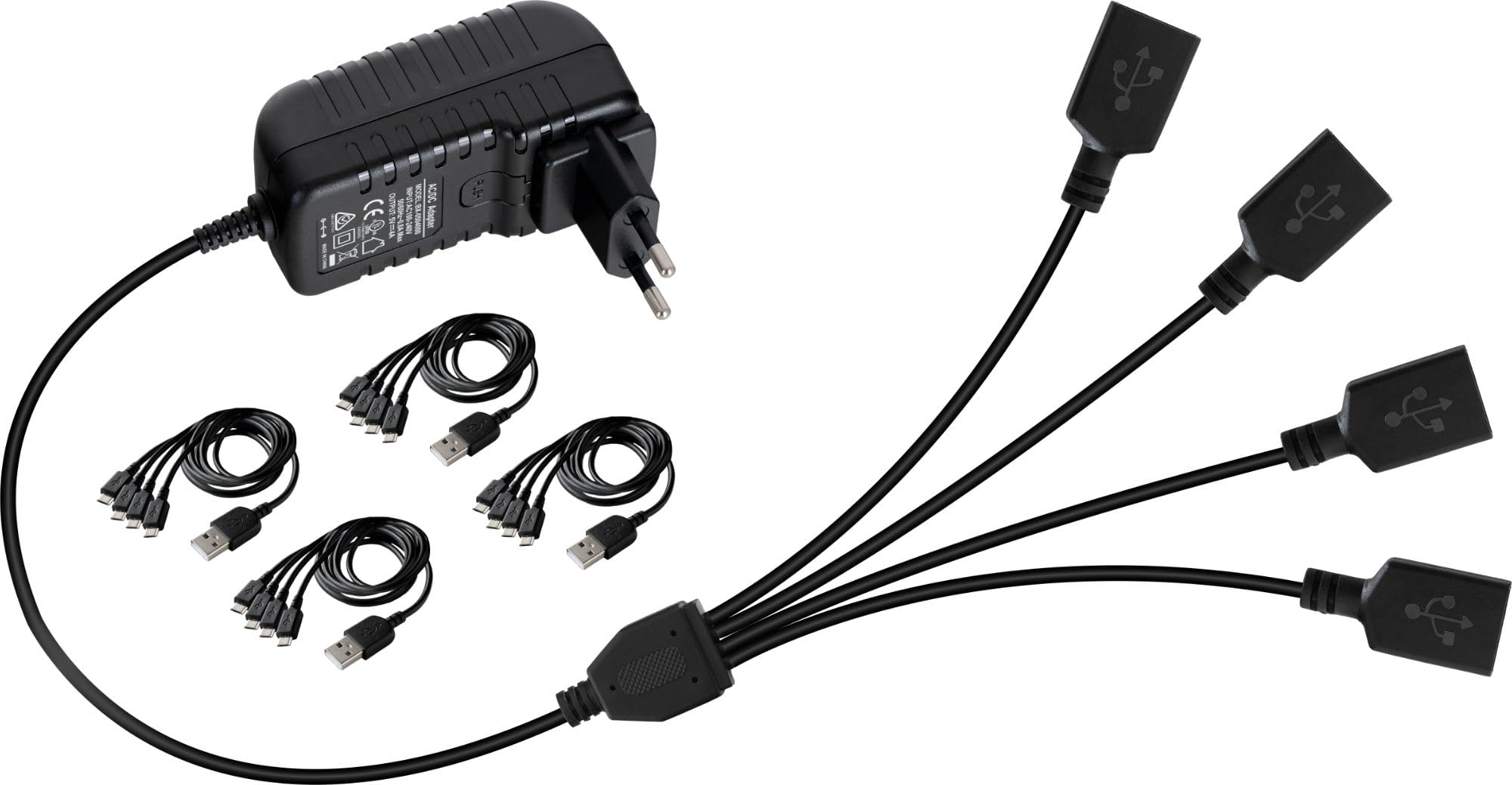 Pronomic SDH-340/32 USB-C Silent Disco V2 Set De Auriculares + 2 Cargadores | Wireless Stereo Kopfhörer, 3 canales recibibles, Iluminación LED muestra el canal seleccionado (azul, rojo y verde), THD: <1%
