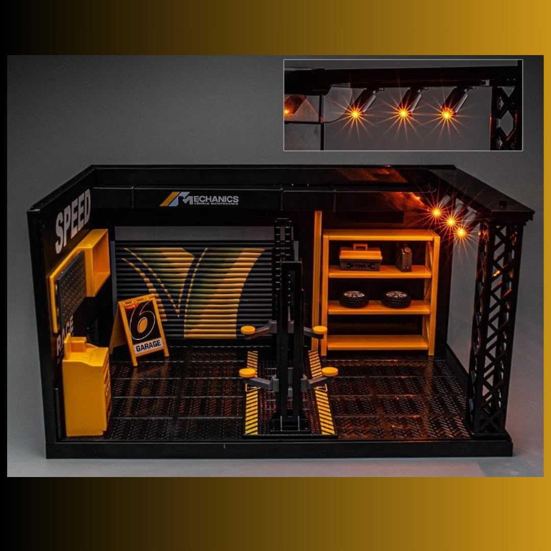 Amazon | 1/24 ガレージ ミニカー ジオラマ 模型 ピット JtG