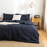 Vista 33 de COTTEBED - Juegos de edredón naranja Queen en oferta Prime, ropa de cama ligera lavada suave para todas las estaciones, edredones alternativos al