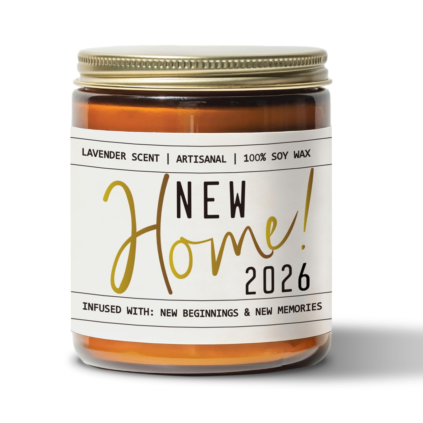 New Home Gifts, Handmade Lavender Scented Candle Housewarming Gifts, 3.5oz New Home Candle, Funny Housewarming Candle Idea for Family Friends (2026)