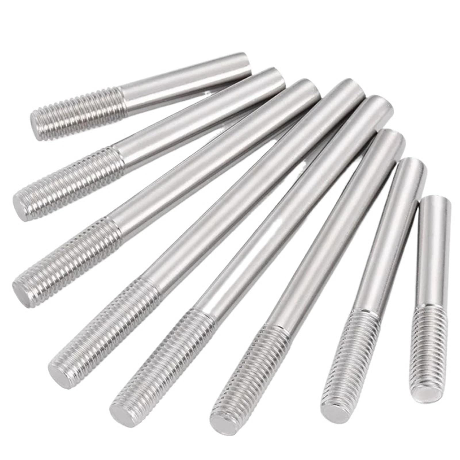Gewindestange mit beidseitigem Gewinde, Gewindestange aus Edelstahl 304, M3, M5, M6, M8, verschiedene Längen, 50 mm, 450 mm, mehrere Größen(350mm,M8-10PCS)