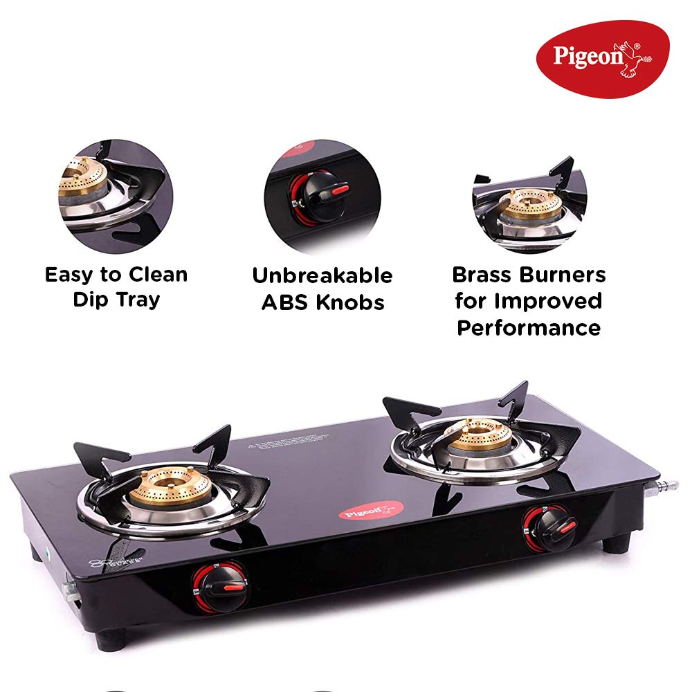 pigeon aster 2 burner gas stove