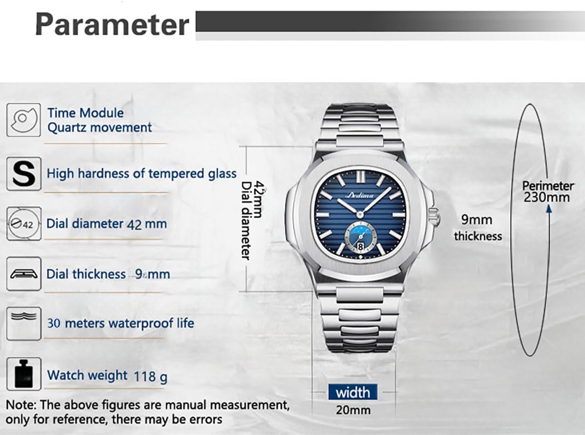 BESTKANG Men's Octagonal Stainless Steel Watch Luminous Quartz Watch Business Wristwatch - Image 5