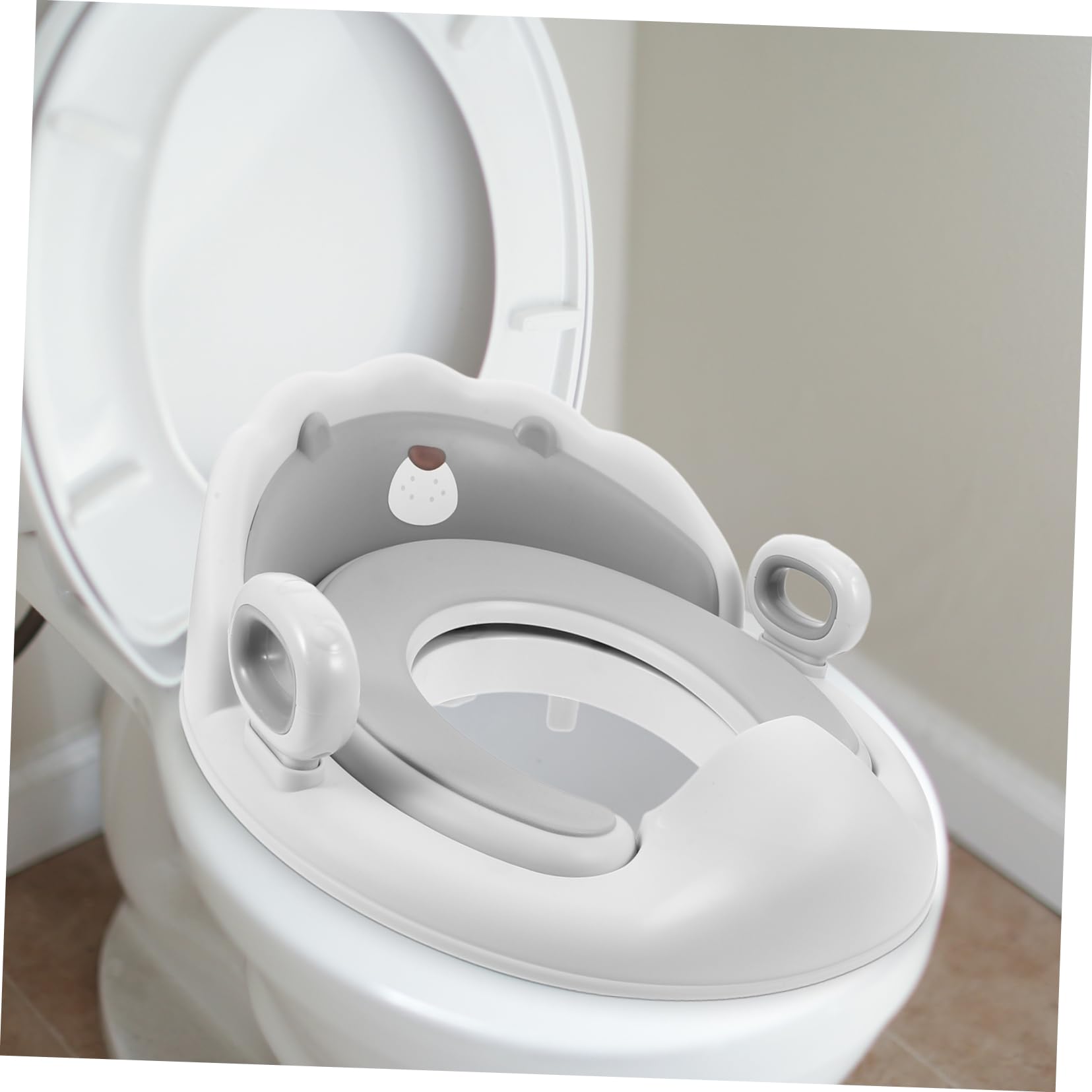 TOYANDONA Seggiolino Wc Per Ragazzo Ragazza in Pp e Tpe Seduta Ergonomica Adattabile e Durevole Accessorio Bagno Per Toddler Toilet Training e Miglioramento Autonomia Ragazzo Ragazza Design