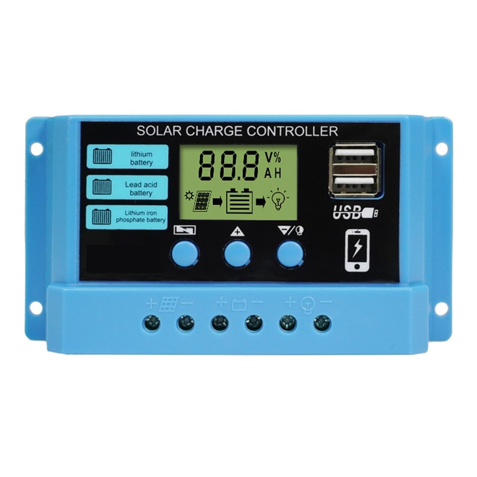 Régulateur PV 12V 24V avec technologie PWM pour optimiser la charge des batteries gel et lithium