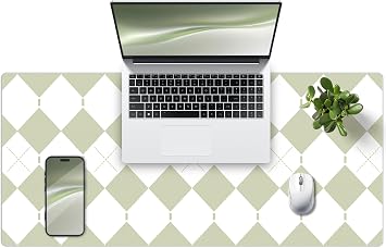 Large Desk Pad, 35.4" x 15.7" PU Leather Desk Mat for Desktop, Non-Slip Office Desk Mat for Desk, Desk Blotter Pad, Waterproof Computer Pad for Desk, Computer Mat Desk Protector for Home & Office