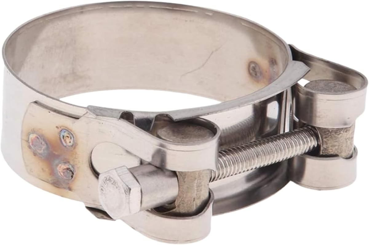 Stainless Steel Exhaust Band Clamp, Universal 48-51mm, Black