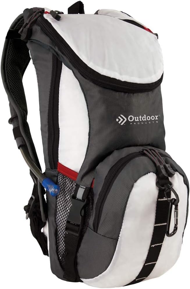 white hydration pack