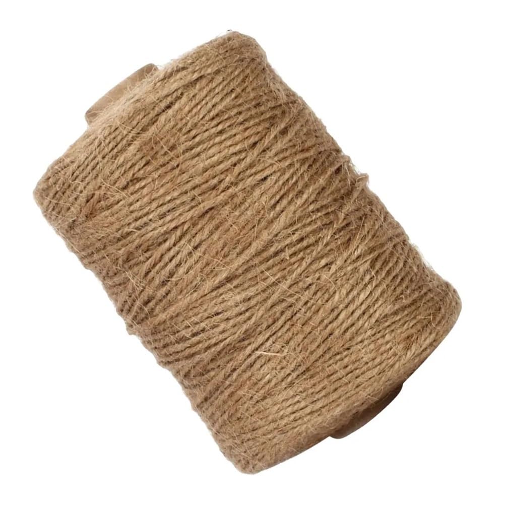 Shungong 3 Rolls Of Heavy Duty Natural Jute Twine For Gardening, DIY Crafts, And Packaging