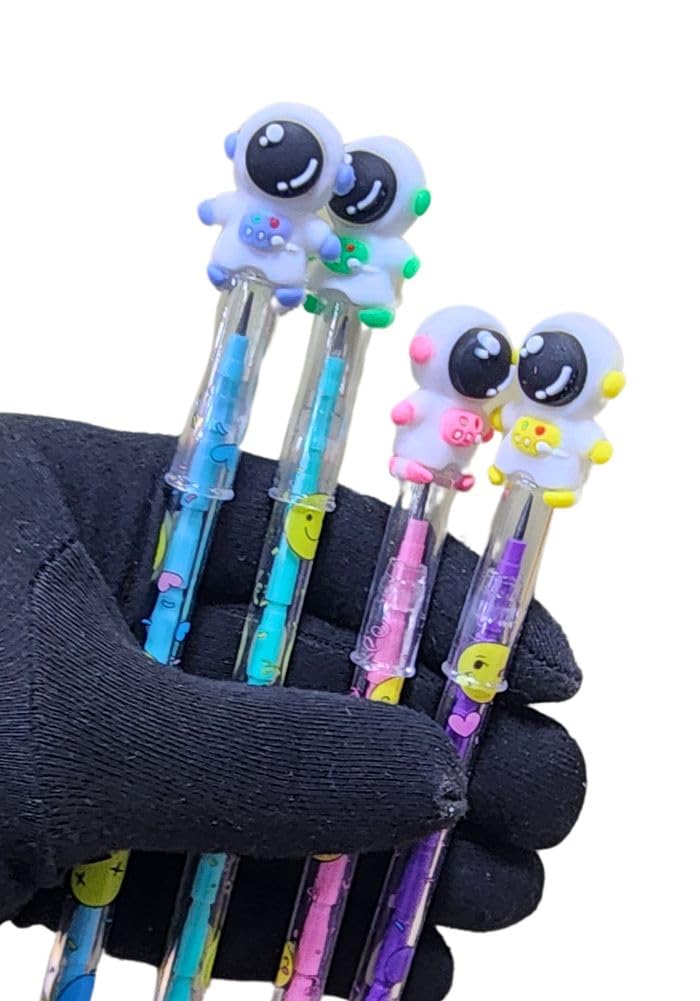 Pack Of 12 Astronaut Theme Space Design Lead Push Pencils For Space Theme Return Gifts For Kids |Universe Theme, Grey (B0CWLLFCXM) Amazon Price History, Amazon Price Tracker