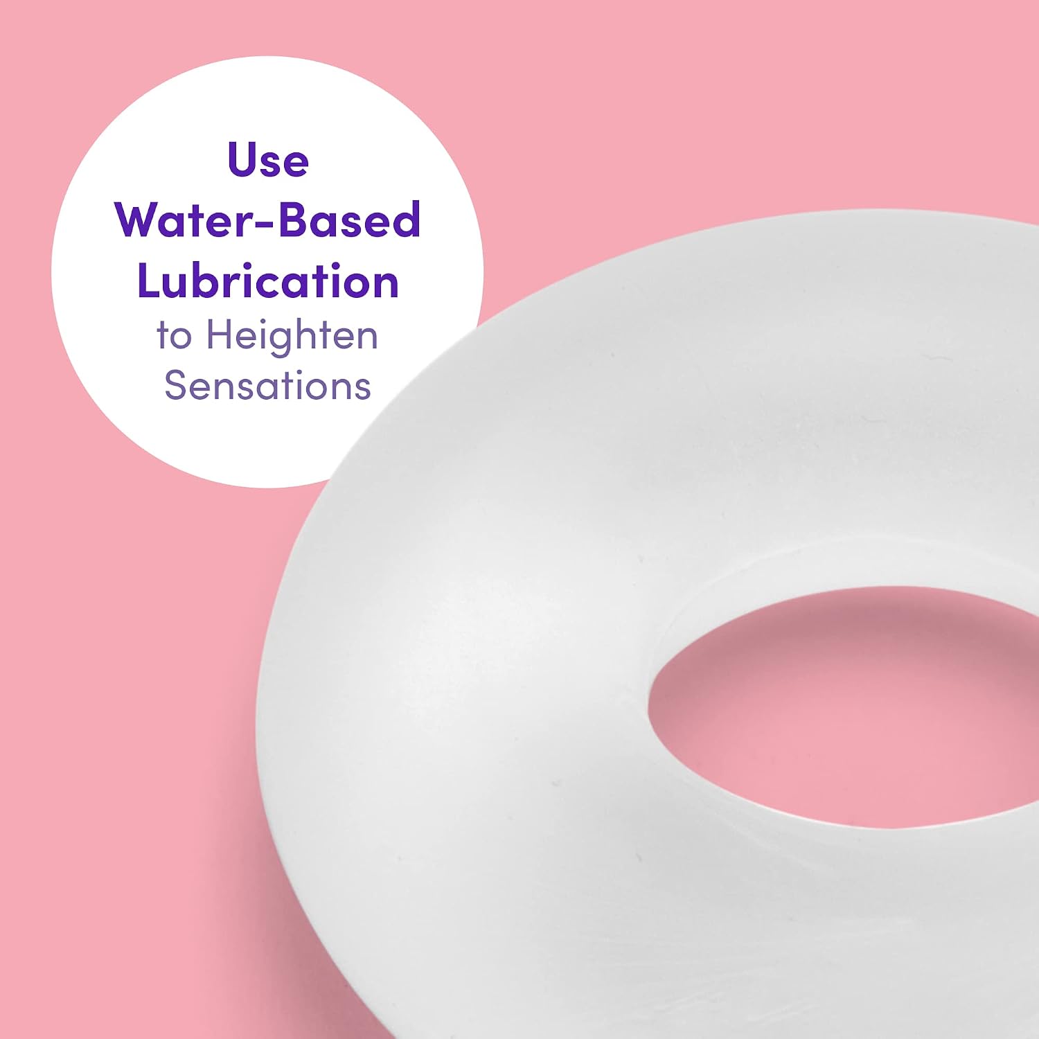 Lovehoney Donut Ultra Thick, Stretchy Cock Ring Sex Toys for Men, Clear