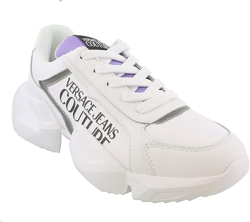 Versace jeans couture Sneakers Donna Bianco ottico E0vzasu371623003 :  Amazon.it: Moda