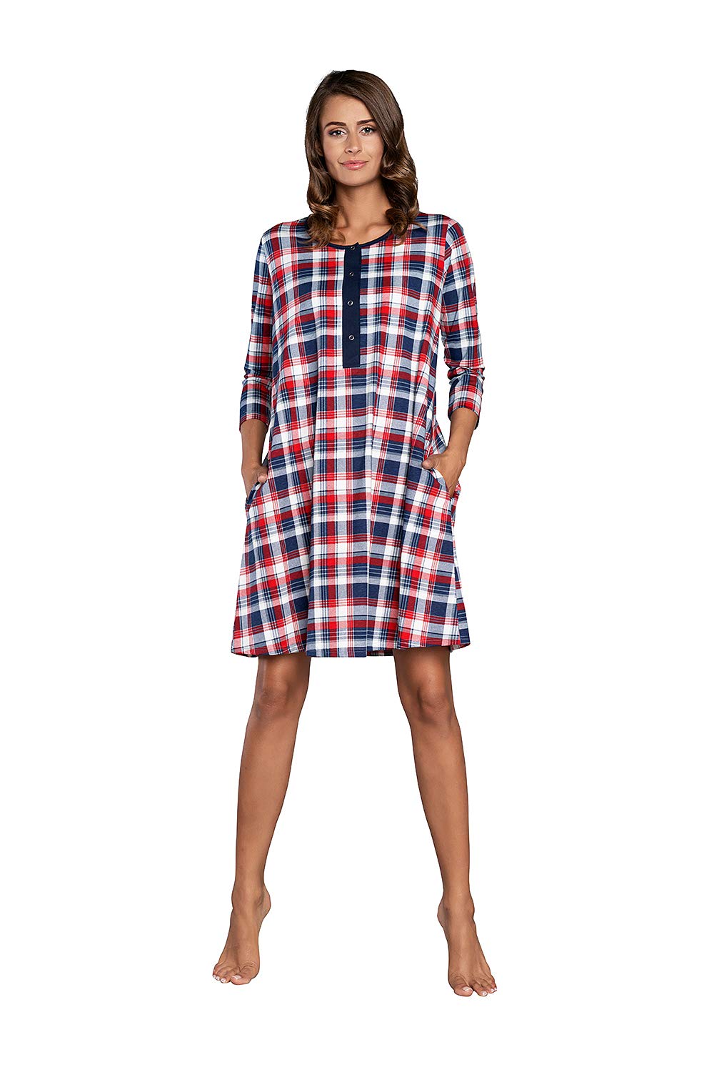 Pigiama Allattamento In Cotone - Comodo Due Pezzi Per Gravidanza E Ospedale - Taglie S-XXL - Foto 7