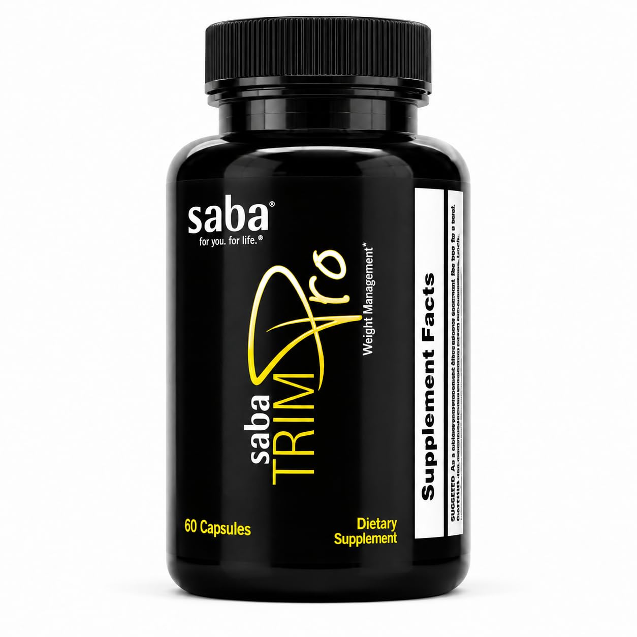 Saba Trim Pro™ Metabolism & Weight Management Support – Thermogenic Formula with CapsiMax®, Phase 2®, Green Tea & Dandelion – Appetite, Energy, Water Retention & Bloating Support – 60 Capsules