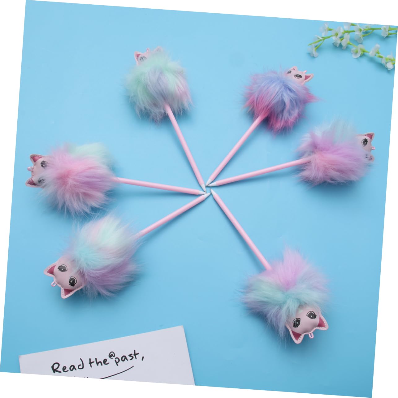 Stylos à Bille Multicolores 12pcs, Pp et Tissu, Pointe Fine