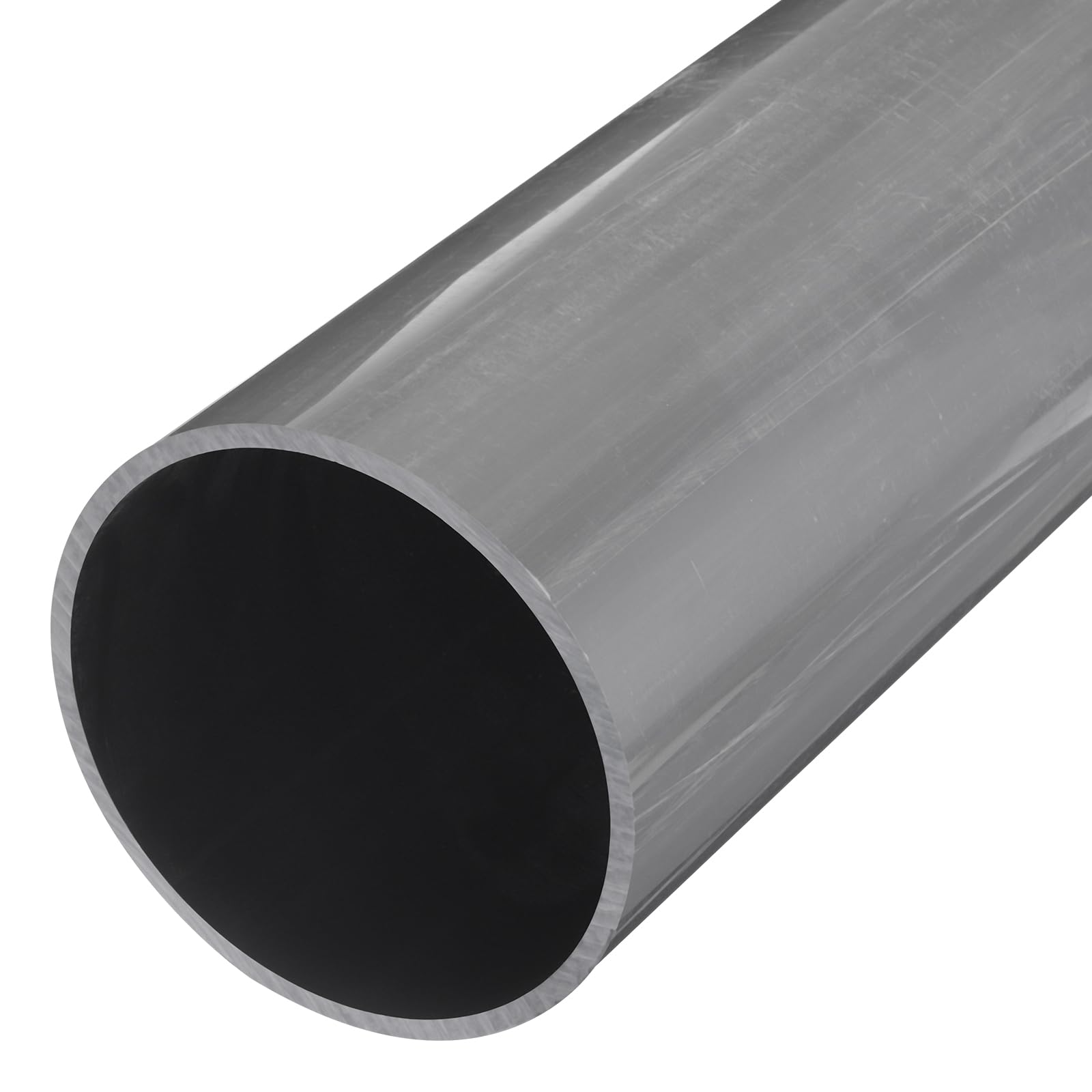 QUARKZMAN 129.2x140mm (ID*OD) Tubo de PVC Redondo, Tubo Rígido Redondo de Alto Impacto para Proteger Cables Eléctricos, Tubería de Agua, Decoración, Fundas de Cables, Gris Claro