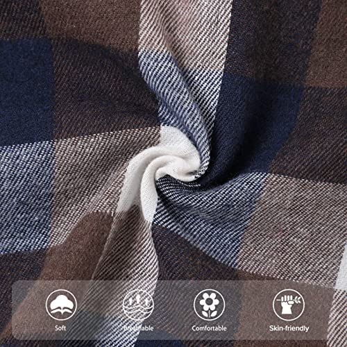 Toddler Baby Boy Girls Outfits Plaid Flannel Long Sleeve T-Shirt Tops Kid Clothes(4-5T) #TOP4