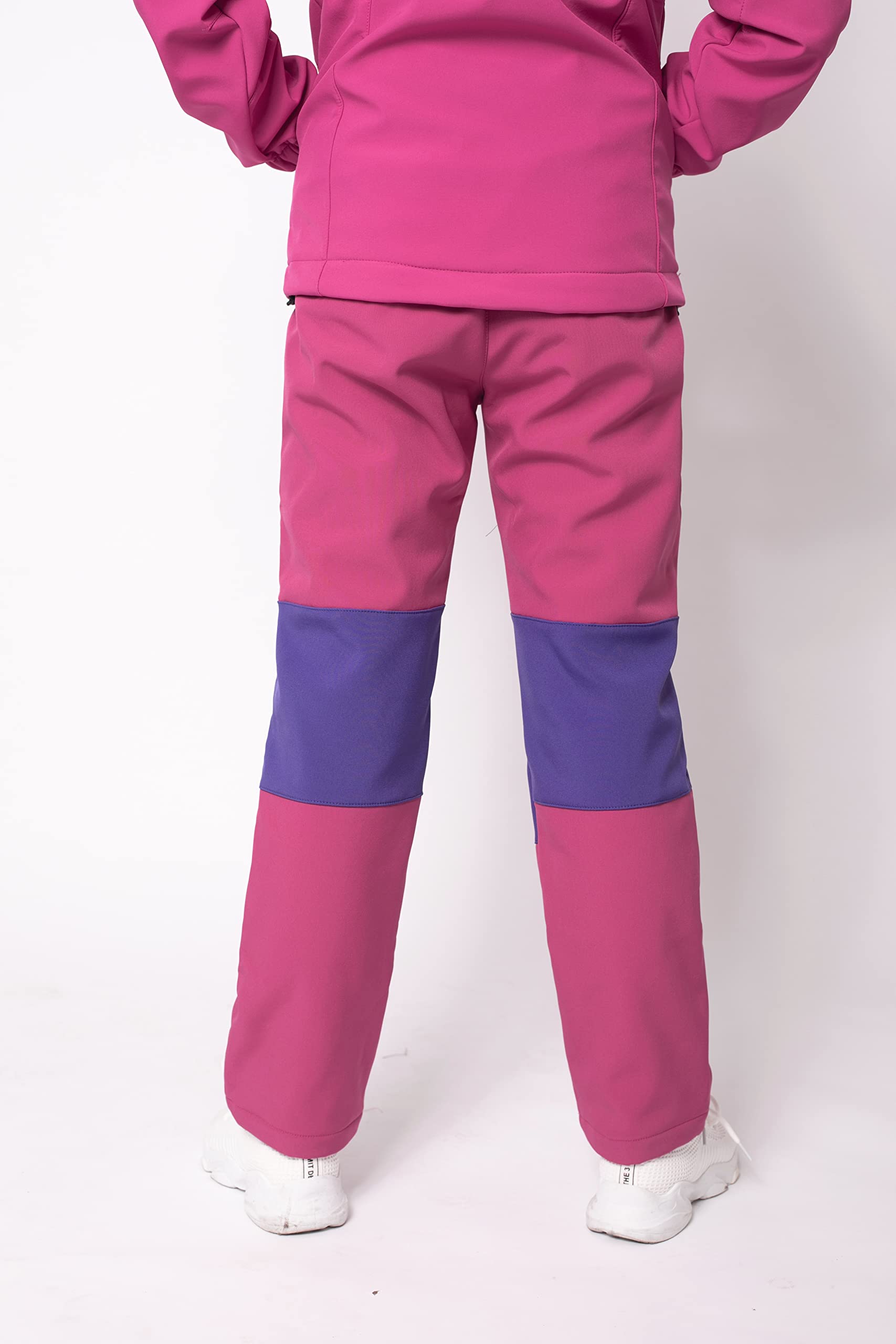Daysskk Softshellhose Kinder Winter Outdoorhose Fleece Gefütterte Jungen Mädchen Schneehose Kinder Wasserdicht 110-170