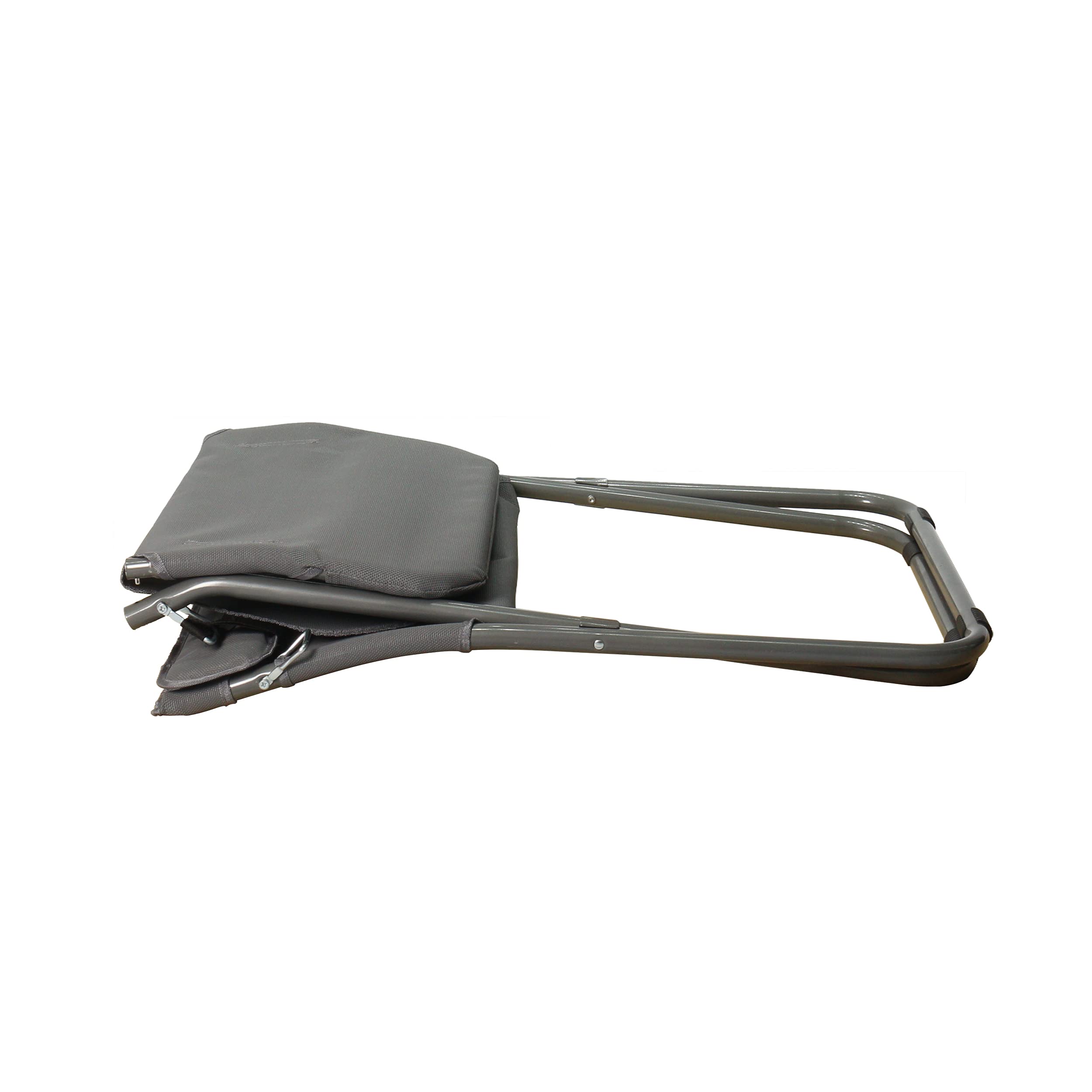 HOMECALL Camping-Klappstuhl mit 2 x 1 Textilene und verstellbarer Rückenlehne - Grau