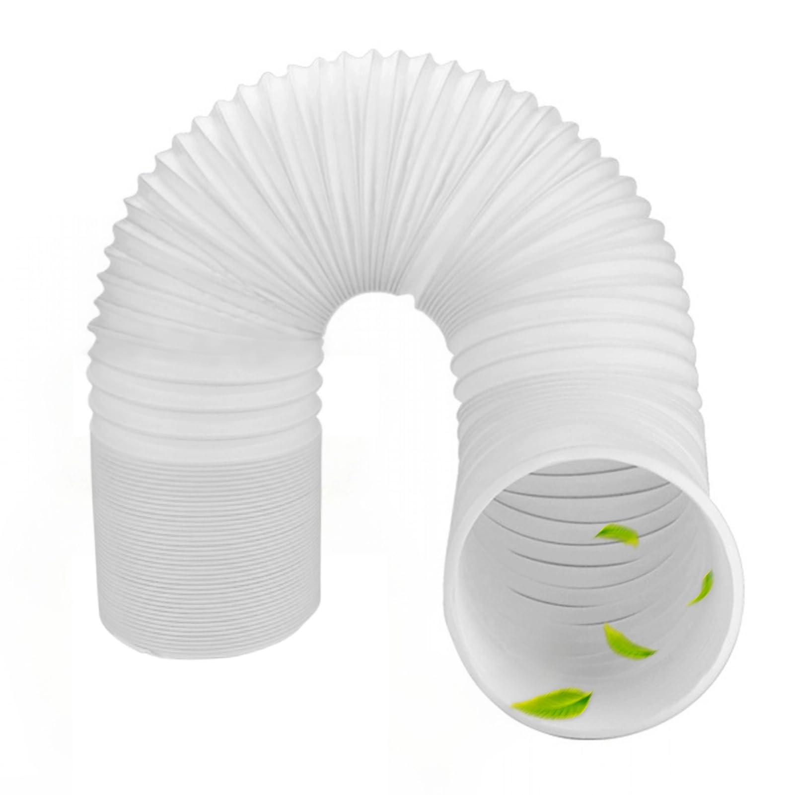 Manguera de Escape para Aire Acondicionado, Ø150mm, de Longitud, Flexible, Plegable y Estirable, Tubo de PP Reforzado con Alambre de Acero
