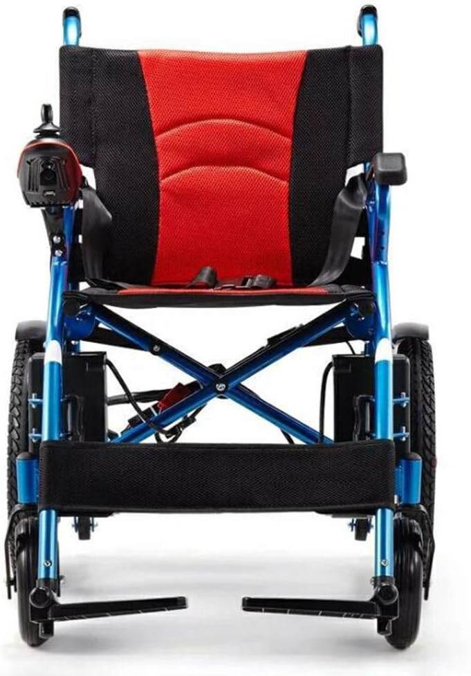 B&MF Electric Wheelchair, Outdoor Folding Travel Wheelchair Manual Electric Free Switching Polymer Ion Large Capacity Battery (20A Lithiumbattery) : Health & Household