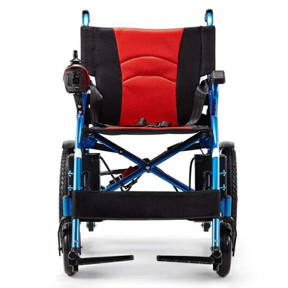 B&MF Electric Wheelchair, Outdoor Folding Travel Wheelchair Manual Electric Free Switching Polymer Ion Large Capacity Battery (20A Lithiumbattery)