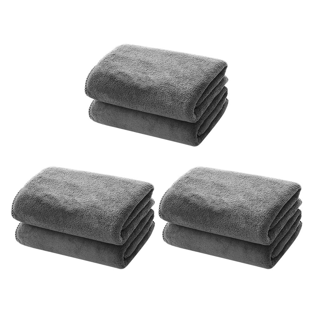 3 Pcs 30 x 30cm Plush Microfiber Polish Cloth Soft Guitar Cleaning Cloths Glass Window Polishing Cloth Car Wax Buffing Towels Auto Detailing Cloths Dishes Drying Towels Rags for Piano