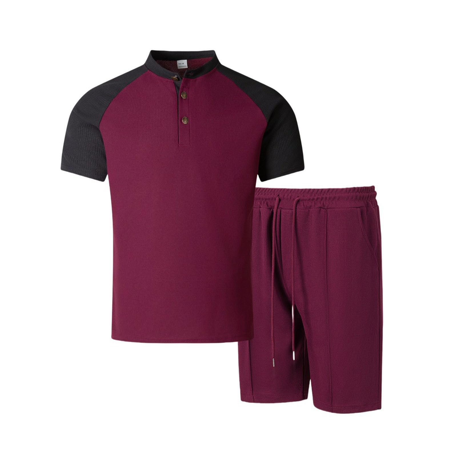 Tuta sportiva da uomo, comoda e traspirante, tuta da jogging, casual, per il tempo libero, tuta sportiva e per il tempo libero, set da due pezzi