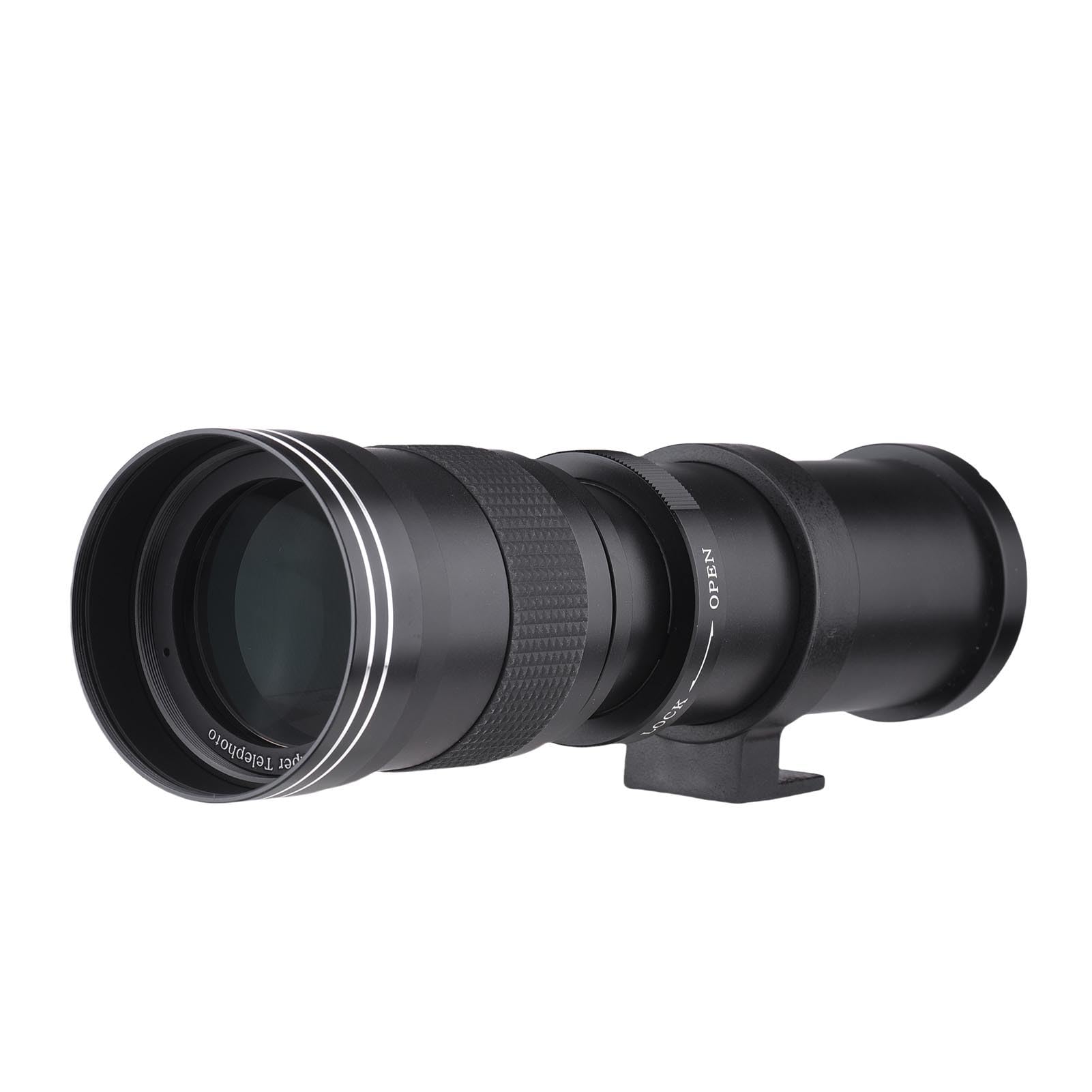 Andoer Objetivo de zoom para cámara MF F/8.3-16, 420-800 mm, montaje en T, universal, rosca 1/4, repuesto de superteleobjetivo completo compatible con cámaras EF/EF-S