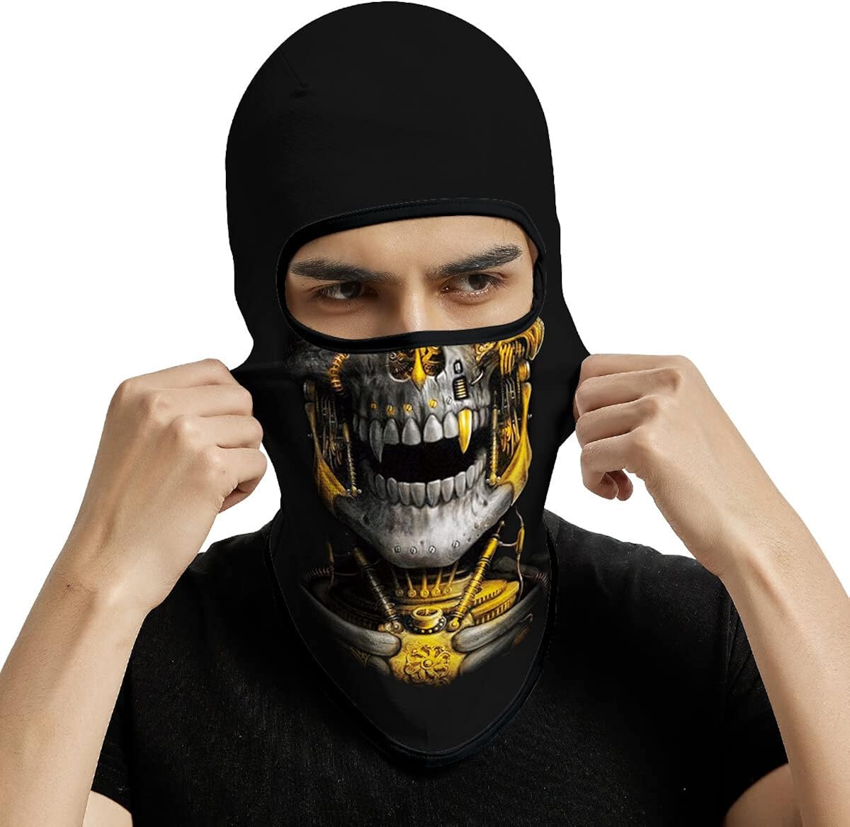 Miniatura 2 de 3 pasamontañas de esquí para motocicleta, máscara de cara completa, máscara táctica para exteriores, máscara unisex para ciclismo, Halloween,