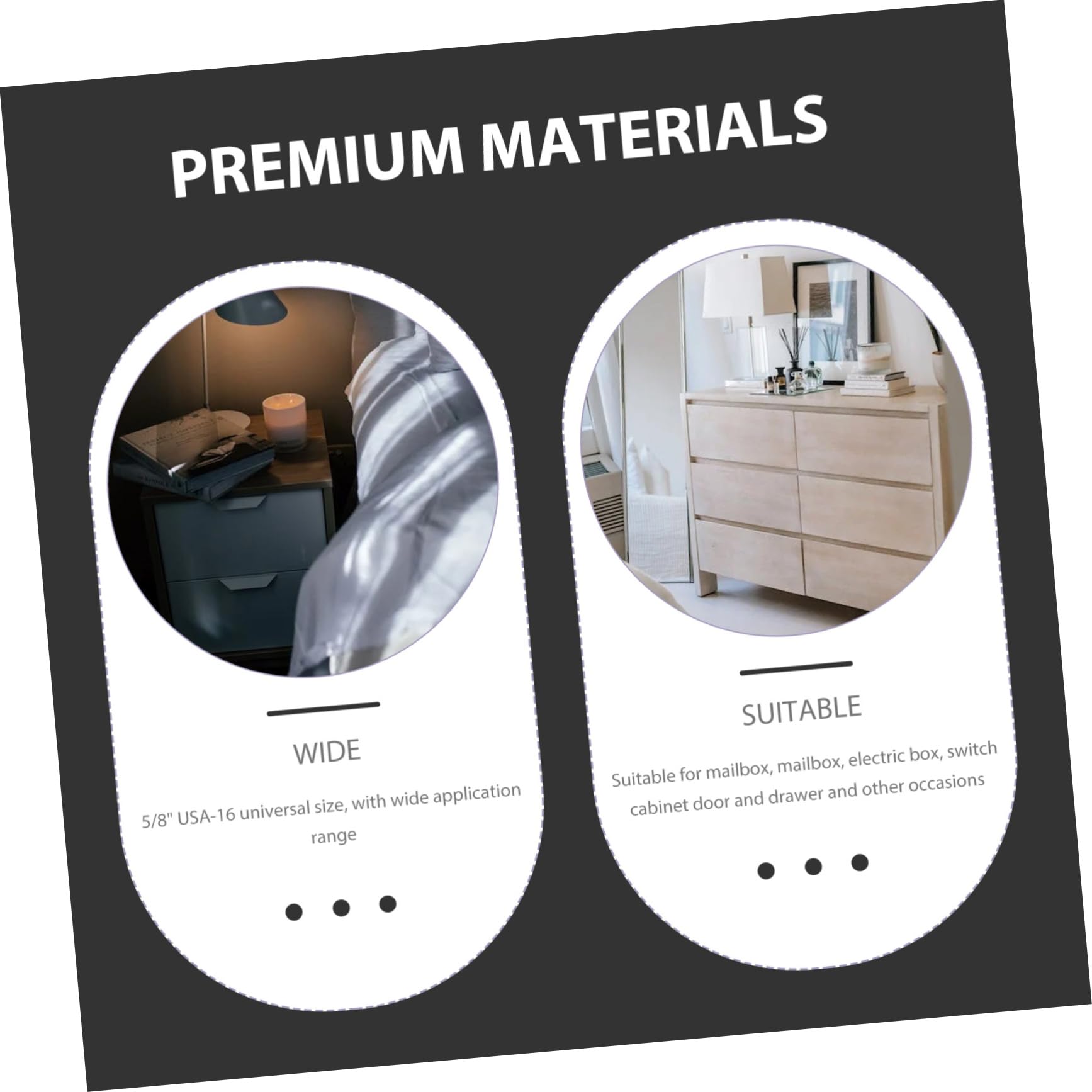 SHINEOFI 5 Ensembles Serrure Clé Serrure de Boîte Aux Lettres Remplacement de Verrou pour Armoire avec Renforcée pour Casiers