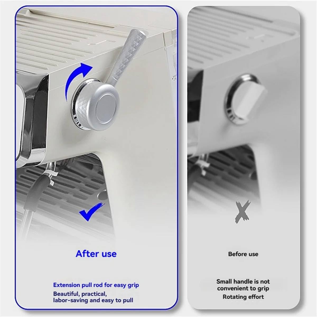 SHIPLORD® Espresso Machine Steam Lever Replacement ‚¨ Easy Installation Durable Steam Switch Knob for Effortless Milk Frothing-image-13