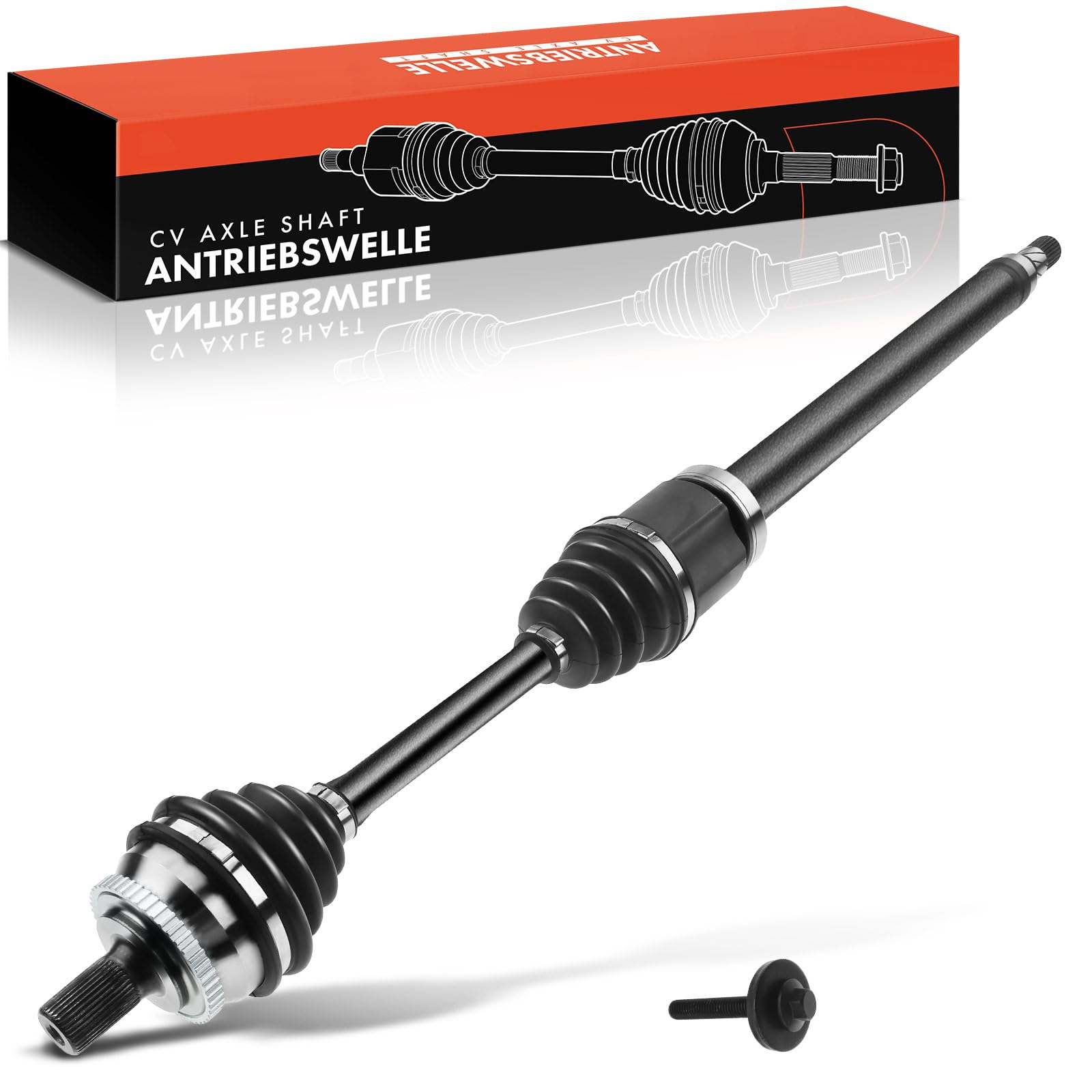 Frankberg Eje motriz Eje de transmisión Caja de cambios manual Eje delantero Derecha con ABS-Ring Compatible con S60 I 384 V70 II 285 Replace# 8689214
