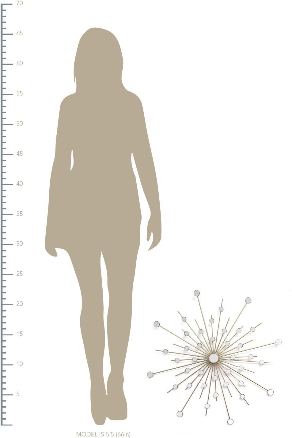 Stratton Home Decor Sparkle Mirror Burst Wall Decor, Gold