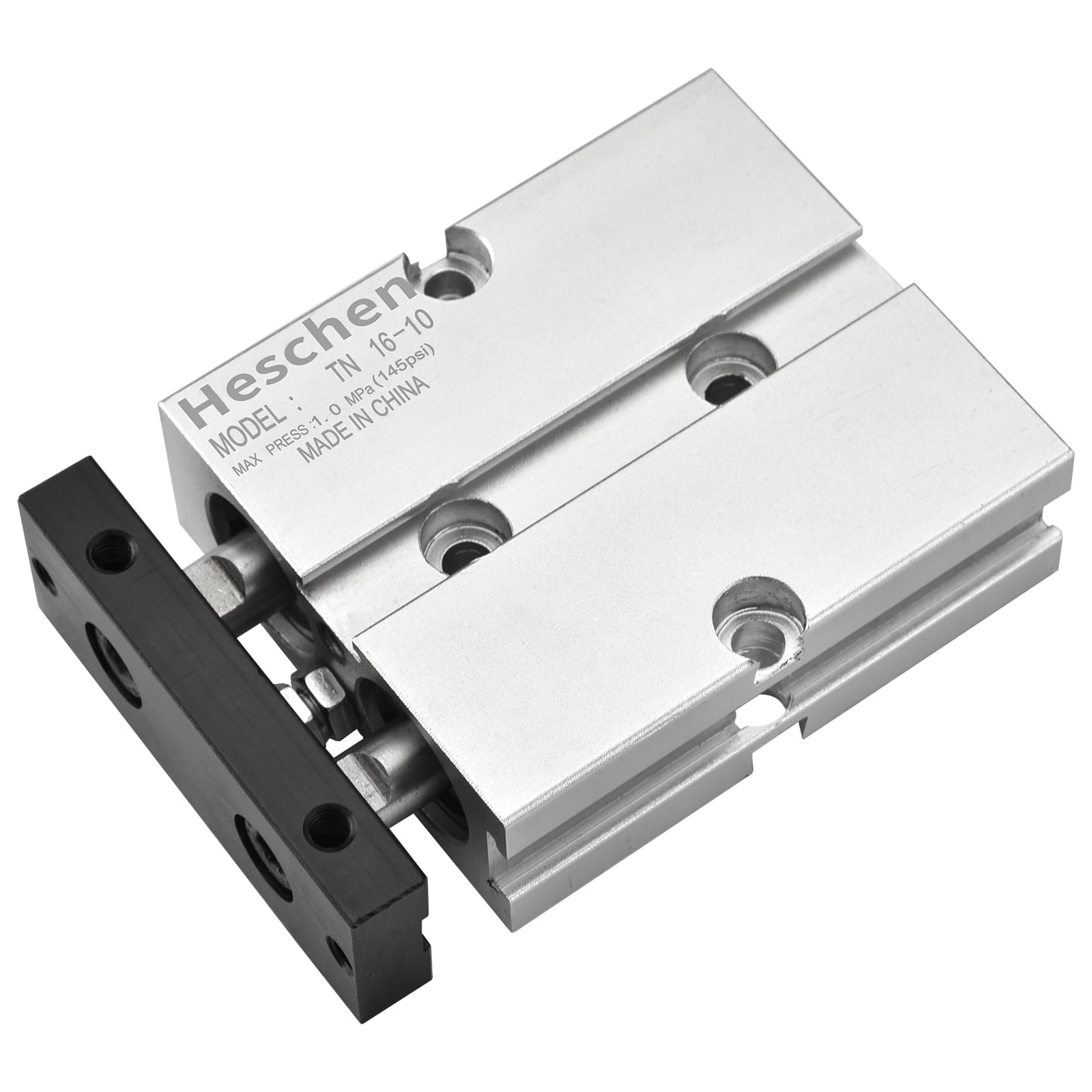 Heschen Cilindro neumático TN16-10 TDA16-10 doble efecto aluminio 16 mm 10 mm imán